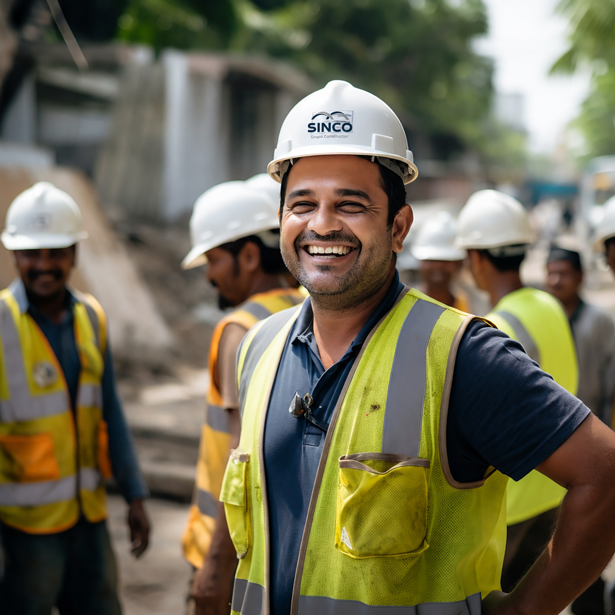 Equipo de SINCO en obra